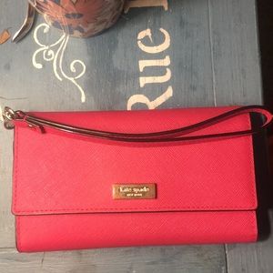 Pink Kate Spade wristlet
